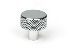 46819 From the Anvil Polished Chrome Brompton Cabinet Knob - 25mm &lpar;No rose&rpar;