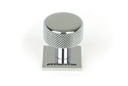 46821 From the Anvil Polished Chrome Brompton Cabinet Knob - 25mm &lpar;Square&rpar;