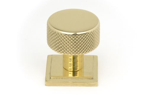 Click Here To Enlarge This Photo Of 46824 From the Anvil Polished Brass Brompton Cabinet Knob - 25mm &lpar;Square&rpar;