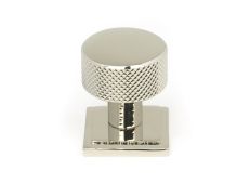 46825 From the Anvil Polished Nickel Brompton Cabinet Knob - 25mm &lpar;Square&rpar;
