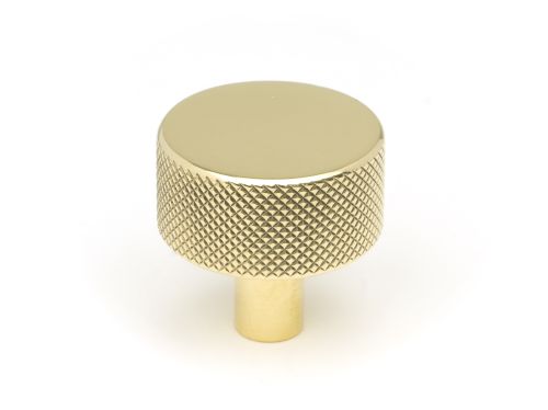 Click Here To Enlarge This Photo Of 46832 From the Anvil Polished Brass Brompton Cabinet Knob - 32mm &lpar;No rose&rpar;