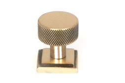 46833 From the Anvil Polished Bronze Brompton Cabinet Knob - 25mm &lpar;Square&rpar;