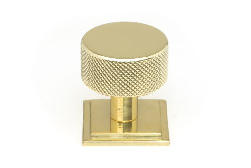 Click Here To Enlarge This Photo Of 46836 From the Anvil Polished Brass Brompton Cabinet Knob - 32mm &lpar;Square&rpar;