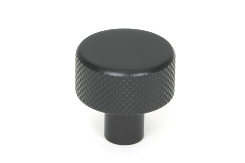 Click Here To Enlarge This Photo Of 46839 From the Anvil Matt Black Brompton Cabinet Knob - 25mm &lpar;No rose&rpar;