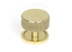 46840 From the Anvil Polished Brass Brompton Cabinet Knob - 38mm &lpar;Plain&rpar;