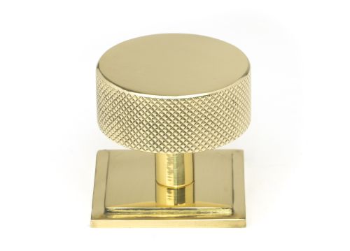 Click Here To Enlarge This Photo Of 46848 From the Anvil Polished Brass Brompton Cabinet Knob - 38mm &lpar;Square&rpar;