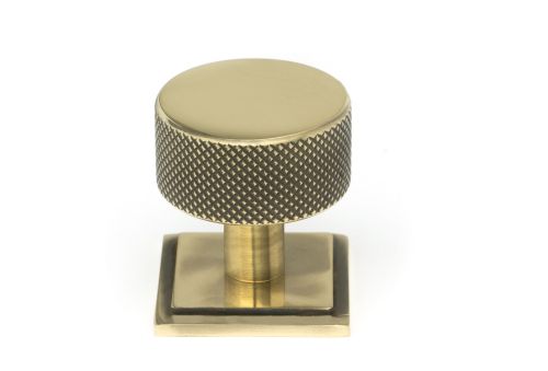 Click Here To Enlarge This Photo Of 46857 From the Anvil Aged Brass Brompton Cabinet Knob - 32mm &lpar;Square&rpar;