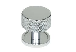 46858 From the Anvil Polished Chrome Brompton Cabinet Knob - 32mm &lpar;Plain&rpar;