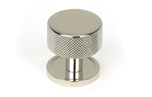 Click Here To Enlarge This Photo Of 46862 From the Anvil Polished Nickel Brompton Cabinet Knob - 32mm &lpar;Plain&rpar;