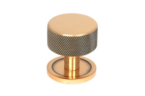 Click Here To Enlarge This Photo Of 46870 From the Anvil Polished Bronze Brompton Cabinet Knob - 32mm &lpar;Plain&rpar;