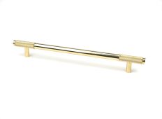 46872 From the Anvil Polished Brass Half Brompton Pull Handle - Large 224mm c&sol;c