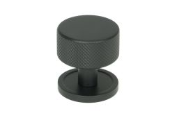 46878 From the Anvil Matt Black Brompton Cabinet Knob - 32mm &lpar;Plain&rpar;