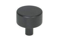 46879 From the Anvil Matt Black Brompton Cabinet Knob - 32mm &lpar;No rose&rpar;