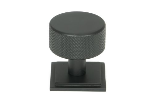 Click Here To Enlarge This Photo Of 46881 From the Anvil Matt Black Brompton Cabinet Knob - 32mm &lpar;Square&rpar;