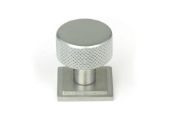 46884 From the Anvil Satin Chrome Brompton Cabinet Knob - 25mm &lpar;Square&rpar;