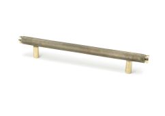 46895 From the Anvil Aged Brass Full Brompton Pull Handle - Medium 160mm c&sol;c