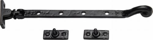 Click Here To Enlarge This Photo Of TC380 254 M&period;Marcus The Tudor Collection Casement Window Stay 10" Black Iron