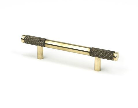 Click Here To Enlarge This Photo Of 46924 From the Anvil Aged Brass Half Brompton Pull Handle - Small 96mm c&sol;c