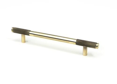 Click Here To Enlarge This Photo Of 46925 From the Anvil Aged Brass Half Brompton Pull Handle - Medium 160mm c&sol;c