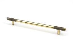 46926 From the Anvil Aged Brass Half Brompton Pull Handle - Large 224mm c&sol;c
