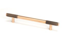 46937 From the Anvil Polished Bronze Half Brompton Pull Handle - Medium 160mm c&sol;c