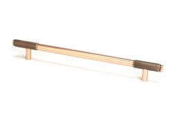 46938 From the Anvil Polished Bronze Half Brompton Pull Handle - Large 224mm c&sol;c