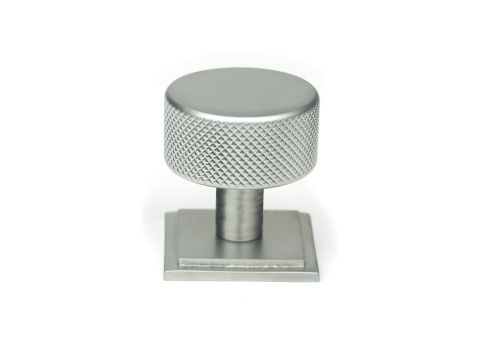 Click Here To Enlarge This Photo Of 47082 From the Anvil Satin Chrome Brompton Cabinet Knob - 32mm &lpar;Square&rpar;