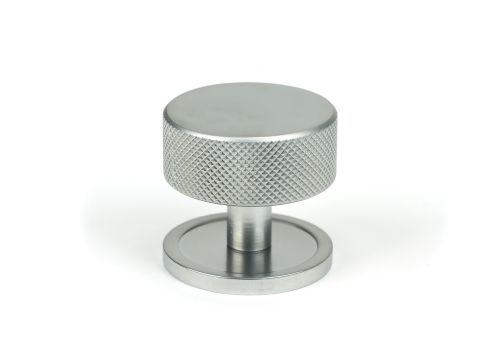 Click Here To Enlarge This Photo Of 47086 From the Anvil Satin Chrome Brompton Cabinet Knob - 38mm &lpar;Plain&rpar;