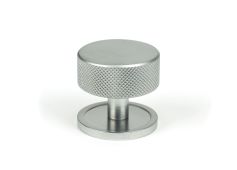 47086 From the Anvil Satin Chrome Brompton Cabinet Knob - 38mm &lpar;Plain&rpar;
