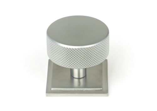 Click Here To Enlarge This Photo Of 47094 From the Anvil Satin Chrome Brompton Cabinet Knob - 38mm &lpar;Square&rpar;