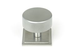 47094 From the Anvil Satin Chrome Brompton Cabinet Knob - 38mm &lpar;Square&rpar;