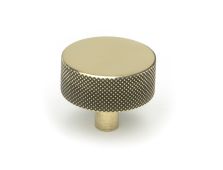 47138 From the Anvil Aged Brass Brompton Cabinet Knob - 38mm &lpar;No rose&rpar;
