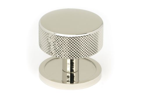 Click Here To Enlarge This Photo Of 47145 From the Anvil Polished Nickel Brompton Cabinet Knob - 38mm &lpar;Plain&rpar;