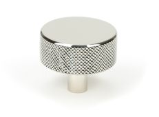 47146 From the Anvil Polished Nickel Brompton Cabinet Knob - 38mm &lpar;No rose&rpar;
