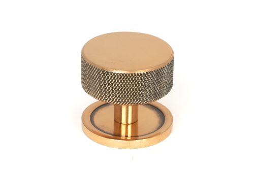 Click Here To Enlarge This Photo Of 47153 From the Anvil Polished Bronze Brompton Cabinet Knob - 38mm &lpar;Plain&rpar;