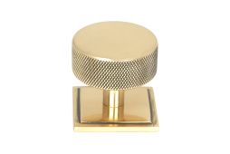 47156 From the Anvil Polished Bronze Brompton Cabinet Knob - 38mm &lpar;Square&rpar;