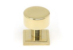 50294 From the Anvil Polished Brass Kelso Cabinet Knob - 25mm &lpar;Square&rpar;