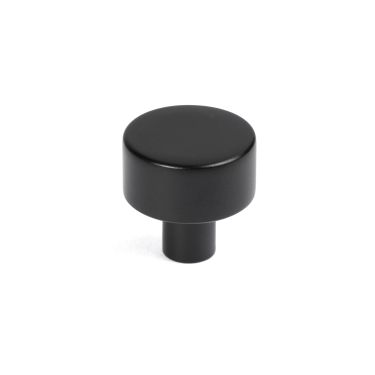 Click Here To Enlarge This Photo Of 50338 From the Anvil Matt Black Kelso Cabinet Knob - 25mm &lpar;No rose&rpar;