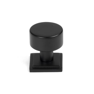 Click Here To Enlarge This Photo Of 50339 From the Anvil Matt Black Kelso Cabinet Knob - 25mm &lpar;Square&rpar;