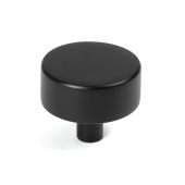 50344 From the Anvil Matt Black Kelso Cabinet Knob - 38mm &lpar;No rose&rpar;