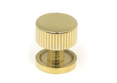 50361 From the Anvil Polished Brass Judd Cabinet Knob - 25mm &lpar;Plain&rpar;
