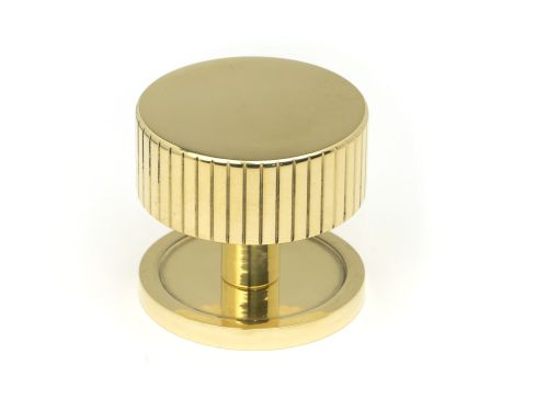Click Here To Enlarge This Photo Of 50367 From the Anvil Polished Brass Judd Cabinet Knob - 38mm &lpar;Plain&rpar;