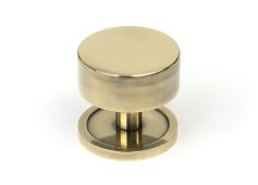 50373 From the Anvil Aged Brass Kelso Cabinet Knob - 38mm &lpar;Plain&rpar;