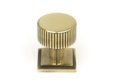50379 From the Anvil Aged Brass Judd Cabinet Knob - 25mm &lpar;Square&rpar;
