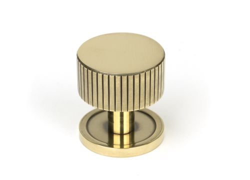 Click Here To Enlarge This Photo Of 50380 From the Anvil Aged Brass Judd Cabinet Knob - 32mm &lpar;Plain&rpar;