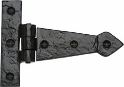 TC454 M&period;Marcus The Tudor Collection Dummy Hinge 128mm Black Iron