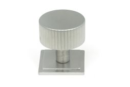 50417 From the Anvil Satin Chrome Judd Cabinet Knob - 32mm &lpar;Square&rpar;