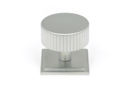 50420 From the Anvil Satin Chrome Judd Cabinet Knob - 38mm &lpar;Square&rpar;