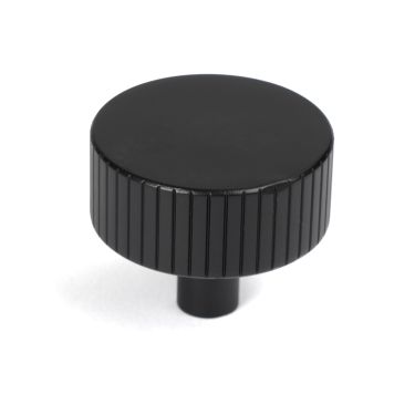 Click Here To Enlarge This Photo Of 50431 From the Anvil Matt Black Judd Cabinet Knob - 38mm &lpar;No rose&rpar;