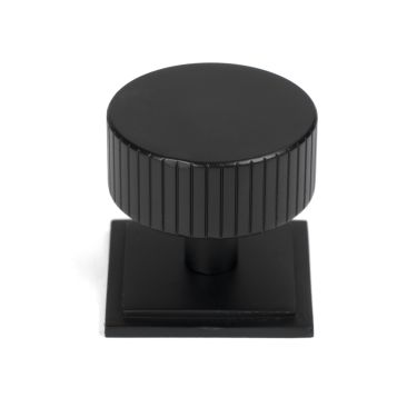 Click Here To Enlarge This Photo Of 50432 From the Anvil Matt Black Judd Cabinet Knob - 38mm &lpar;Square&rpar;